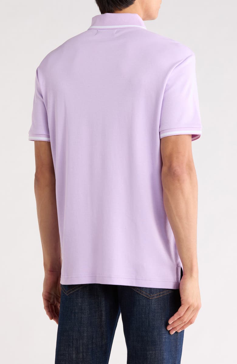 Original Penguin Tipped Cotton Interlock Polo, Alternate, color, Lavendula