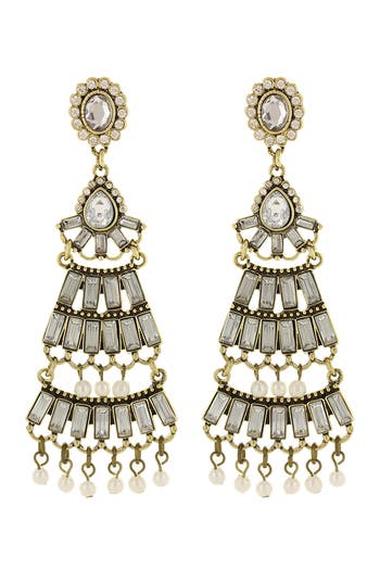 Olivia Welles Everly Detail Earrings In Gold