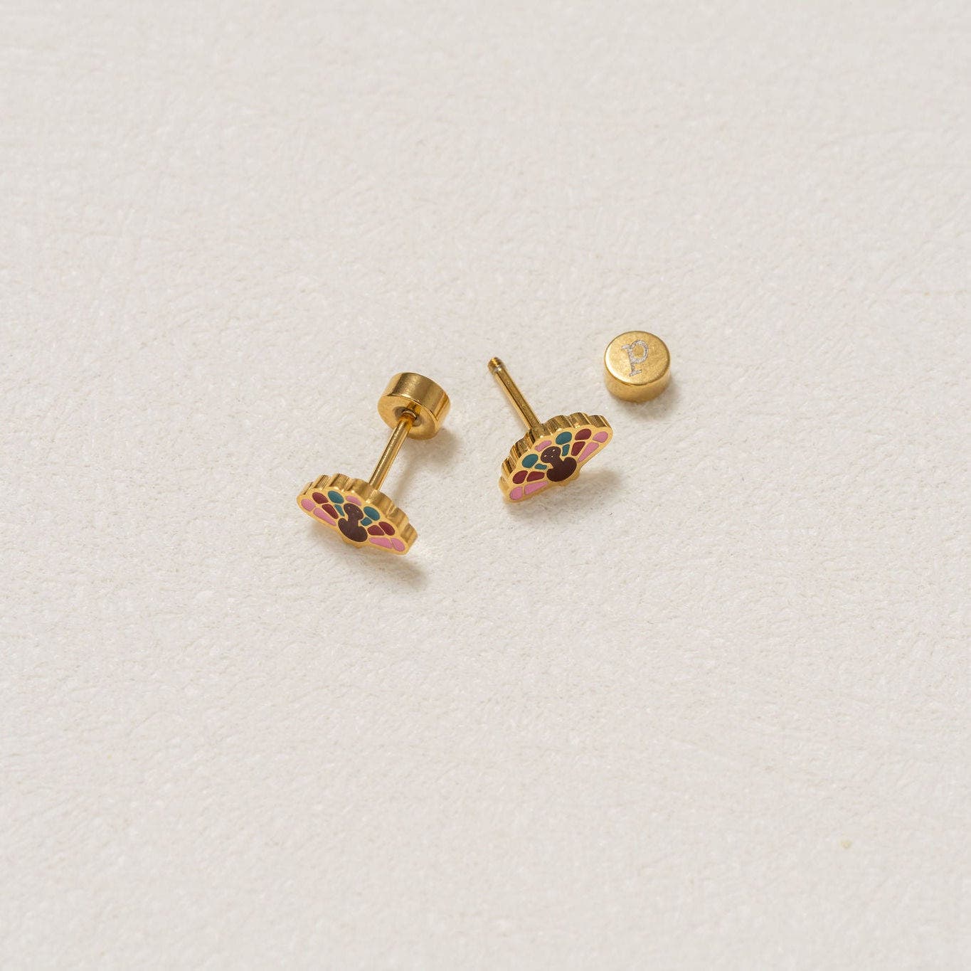 Pip Pop Turkey Hypoallergenic Flatback Stud Earrings | Nordstrom