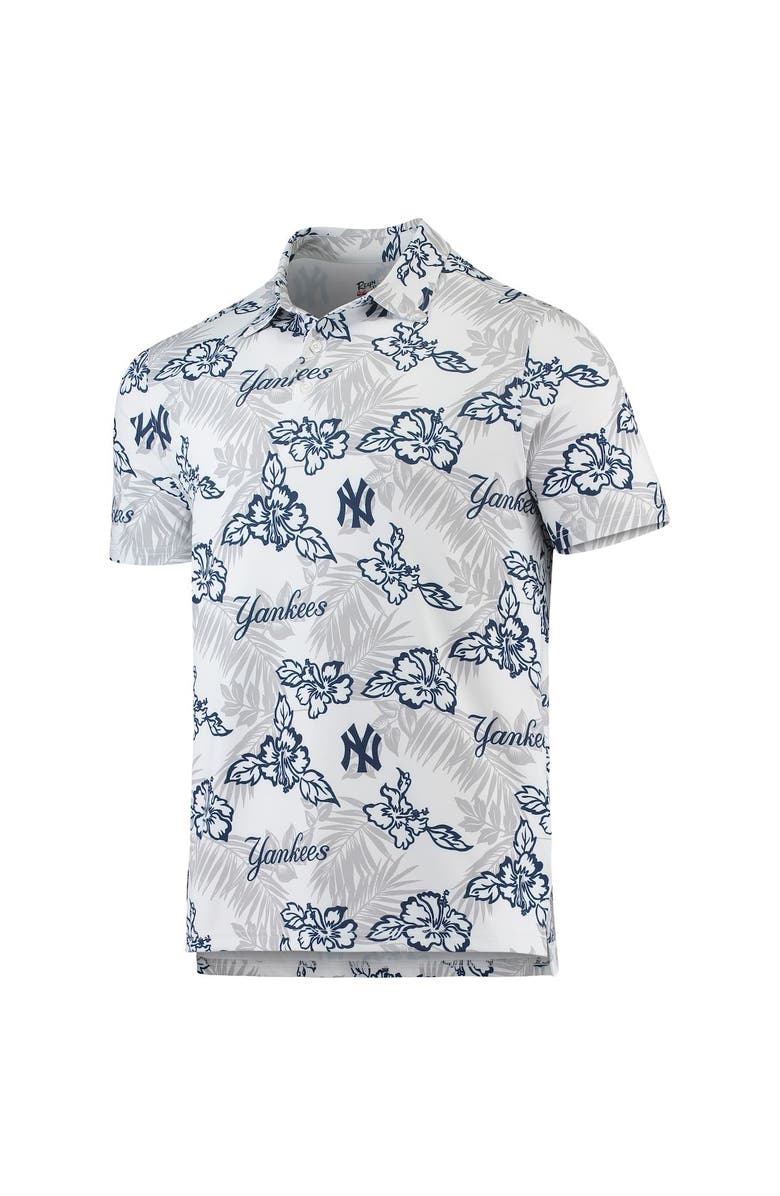 Reyn Spooner Men's Reyn Spooner White New York Yankees Performance Polo, Alternate, color, White