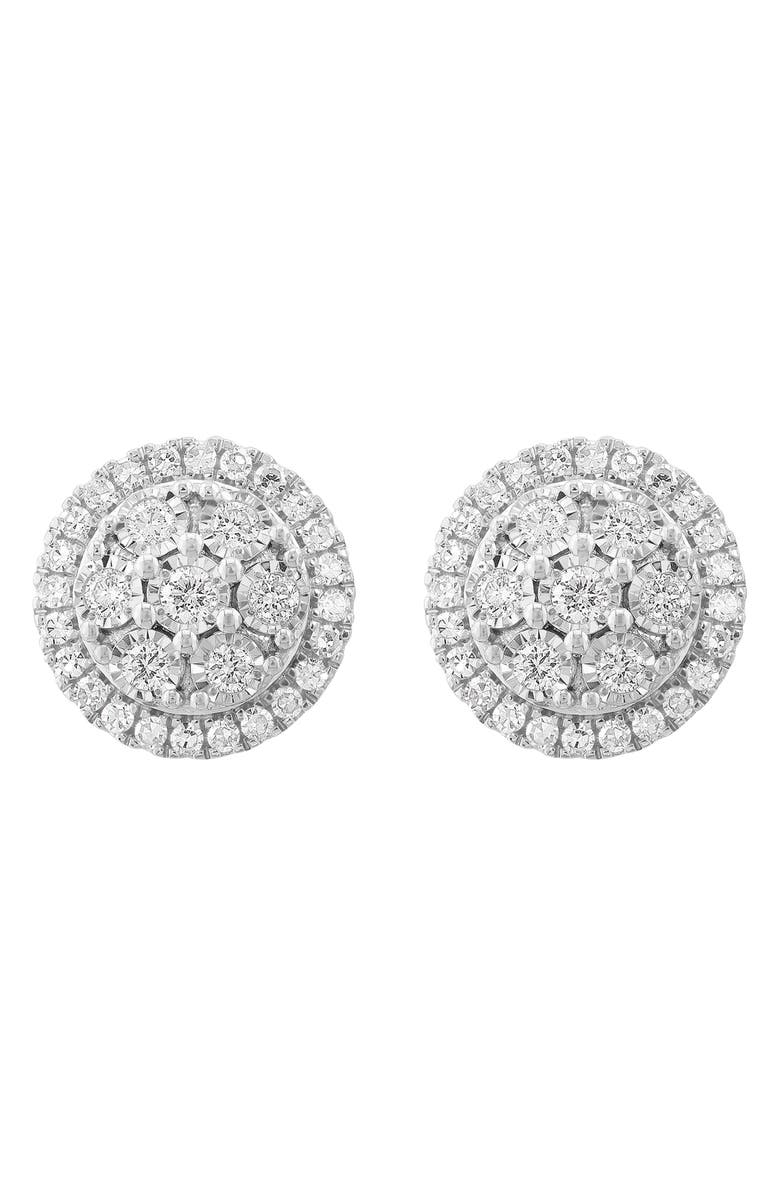 EFFY Lab Grown Diamond Stud Earrings, Alternate, color, White Gold