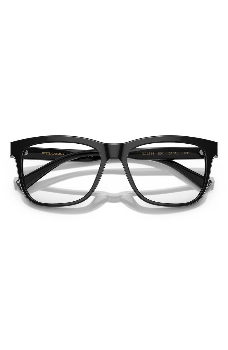 Dolce&Gabbana 49mm Rectangular Glasses, Alternate, color,