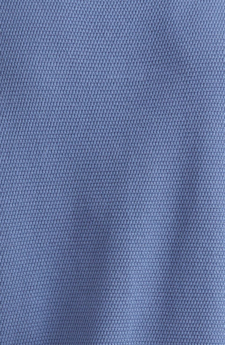 Sunspel Compact Mesh Polo Sweater, Alternate, color, Soft Denim