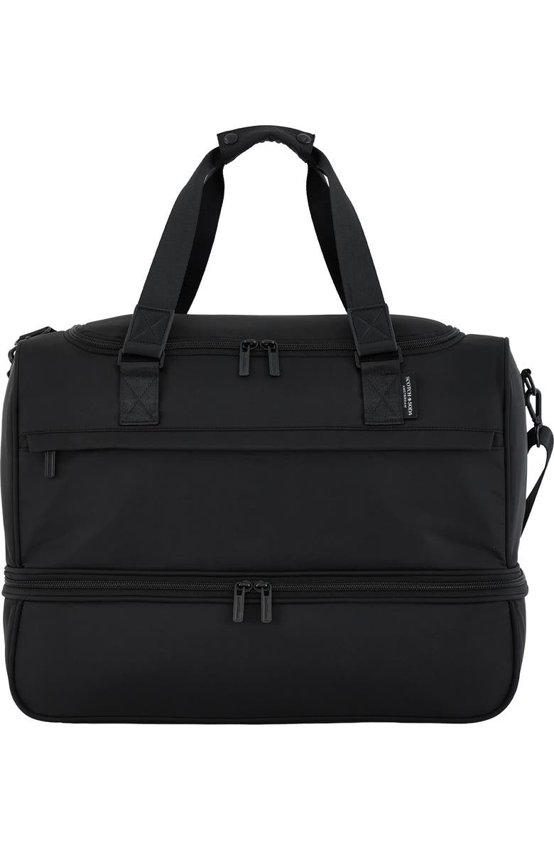 Scotch & Soda Eindhoven Two-Section Weekender Bag, Main, color, Black