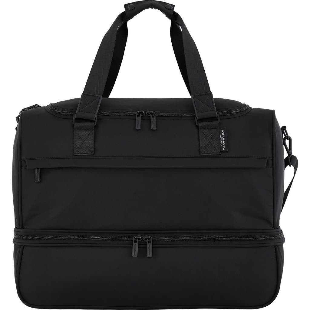 Scotch & Soda Eindhoven Two-Section Weekender Bag in Black at Nordstrom Rack