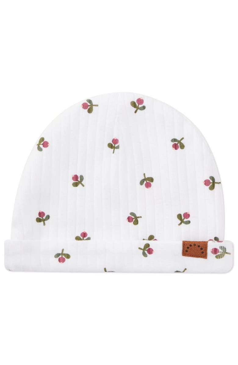 MiniMoi 3 Piece Baby Ribbed Cotton Rich Footie Set, Alternate, color, Winter White