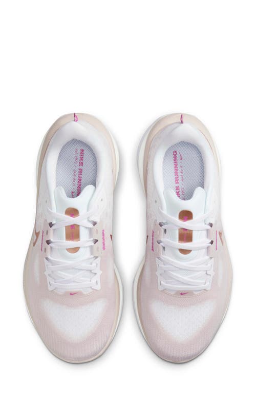 Nike Women's Vomero 17 Road Running Shoes (extra Wide) In Platinum/white/bronze