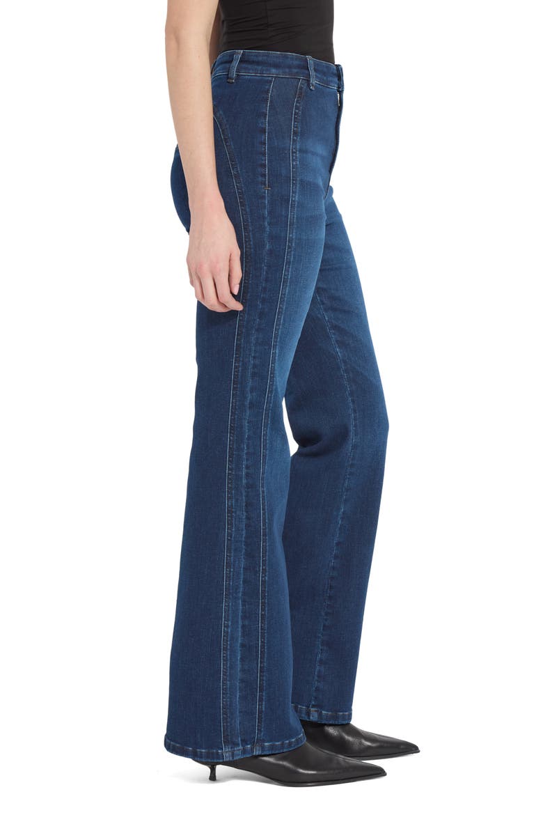 Liora High Waist Trouser Jeans, Alternate, color, DARK AUTHENTIC MIDWASH