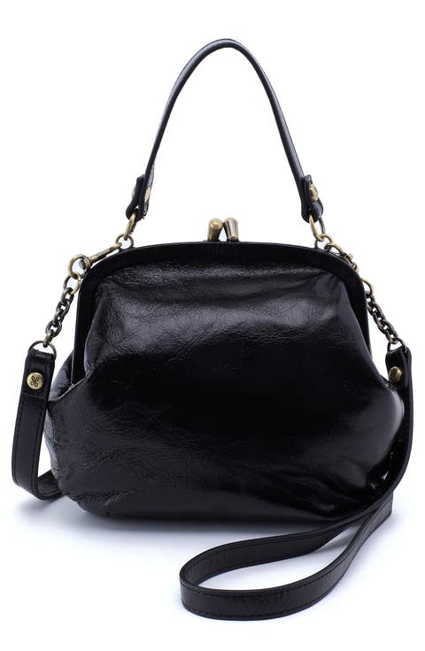 Alba Frame Leather Crossbody Bag