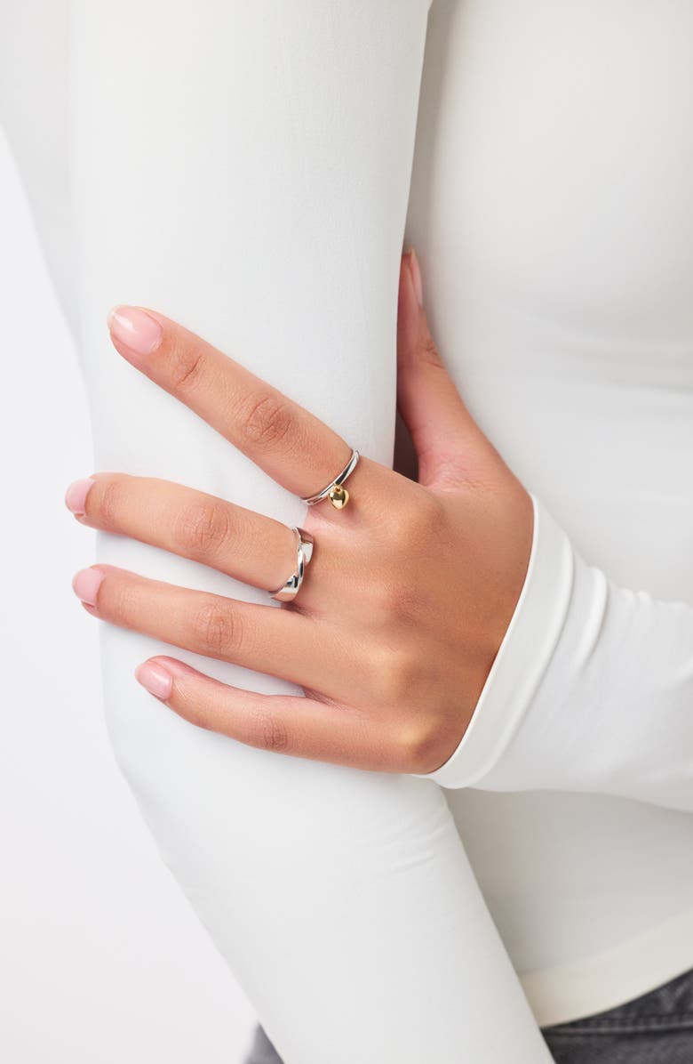 Ana Luisa Heart Ring - Leia Two Tone, Alternate, color, Gold