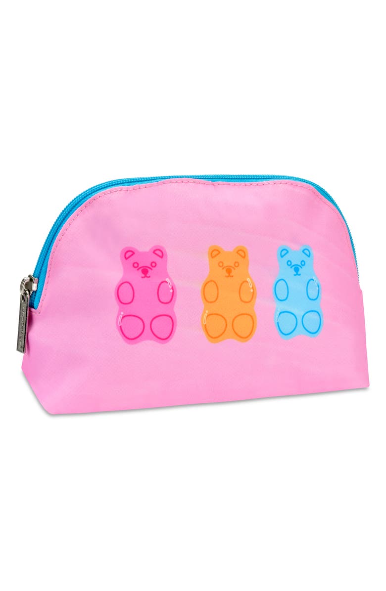 Iscream Kids' Jelly Bears Oval Cosmetic Bag, Alternate, color, Pink Multi