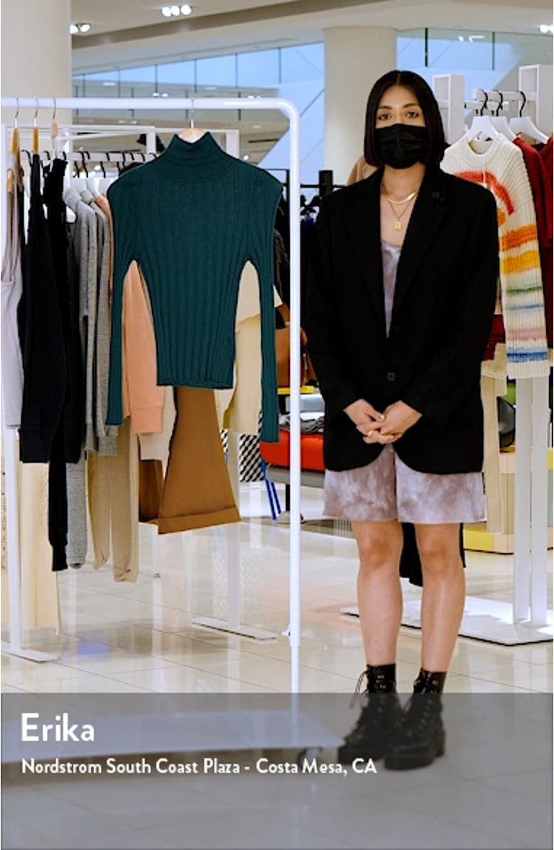 Women's Rib Knit Turtleneck Sweater, sales video thumbnail