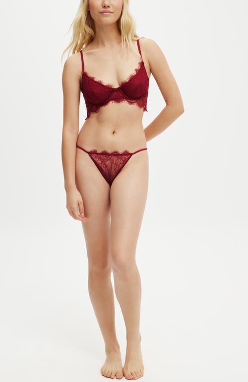 COTTON ON BODY EYELASH LACE UNDERWIRE BRA