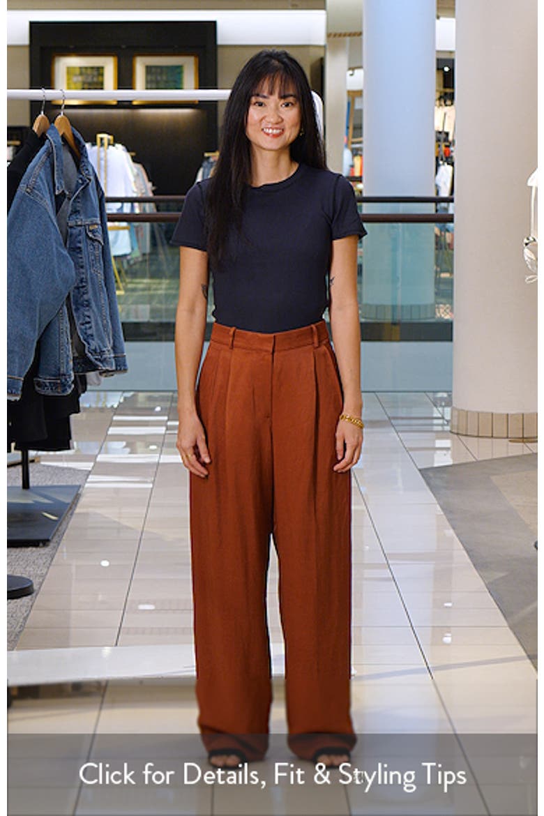 Pleated Straight Leg Pants video