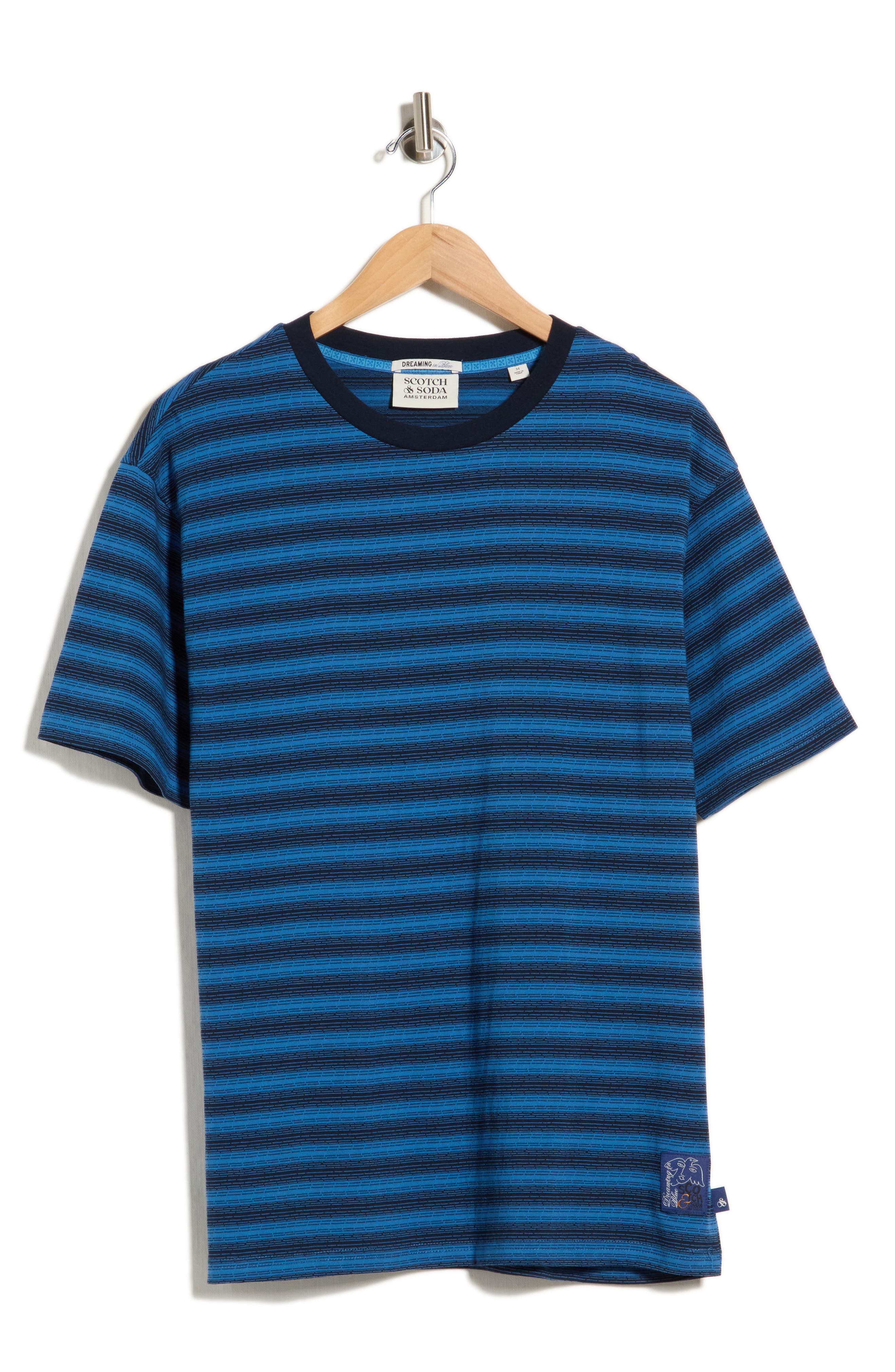 Relaxed Fit Stripe Jacquard T-Shirt