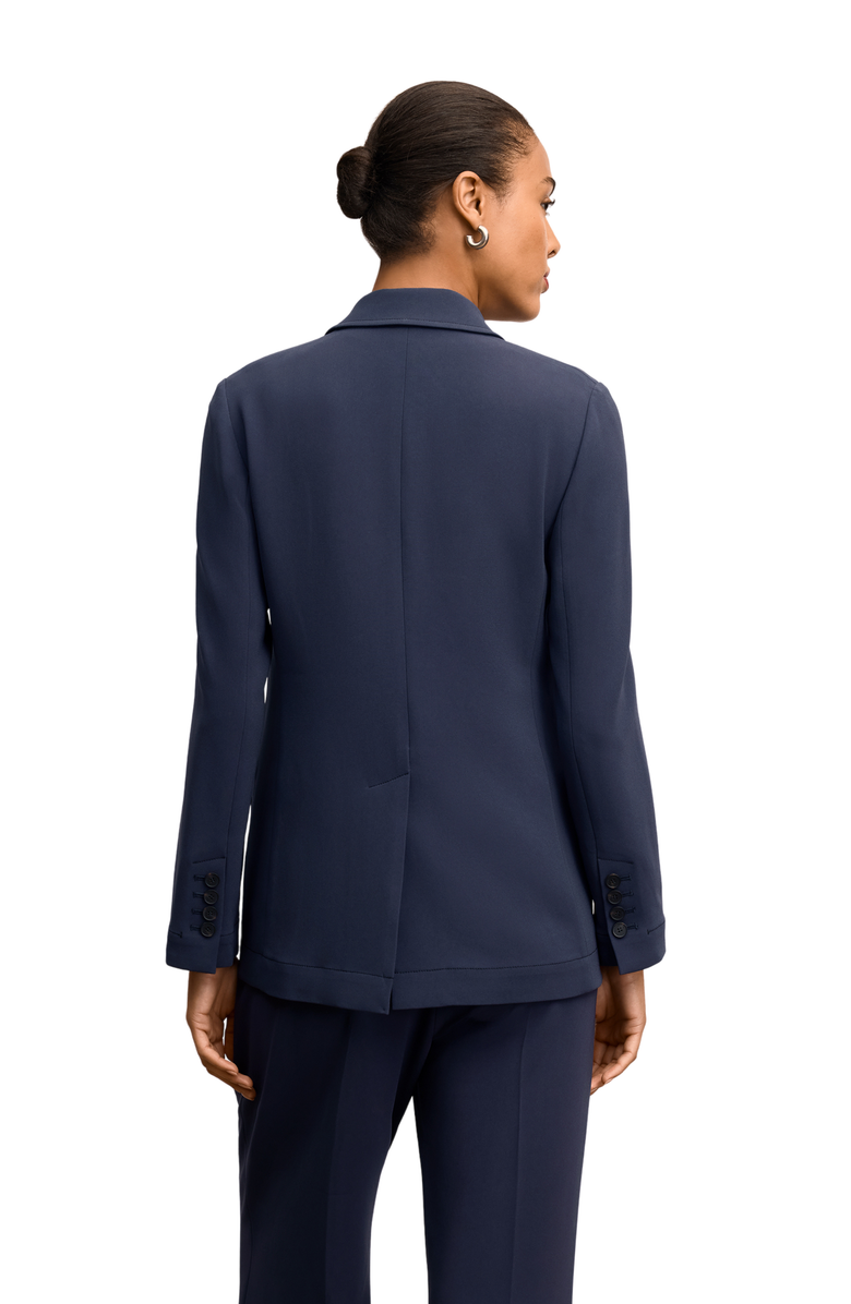 M.M.LaFleur O'Hara Boyfriend Blazer, Alternate, color, Oxford W/ Topstitch