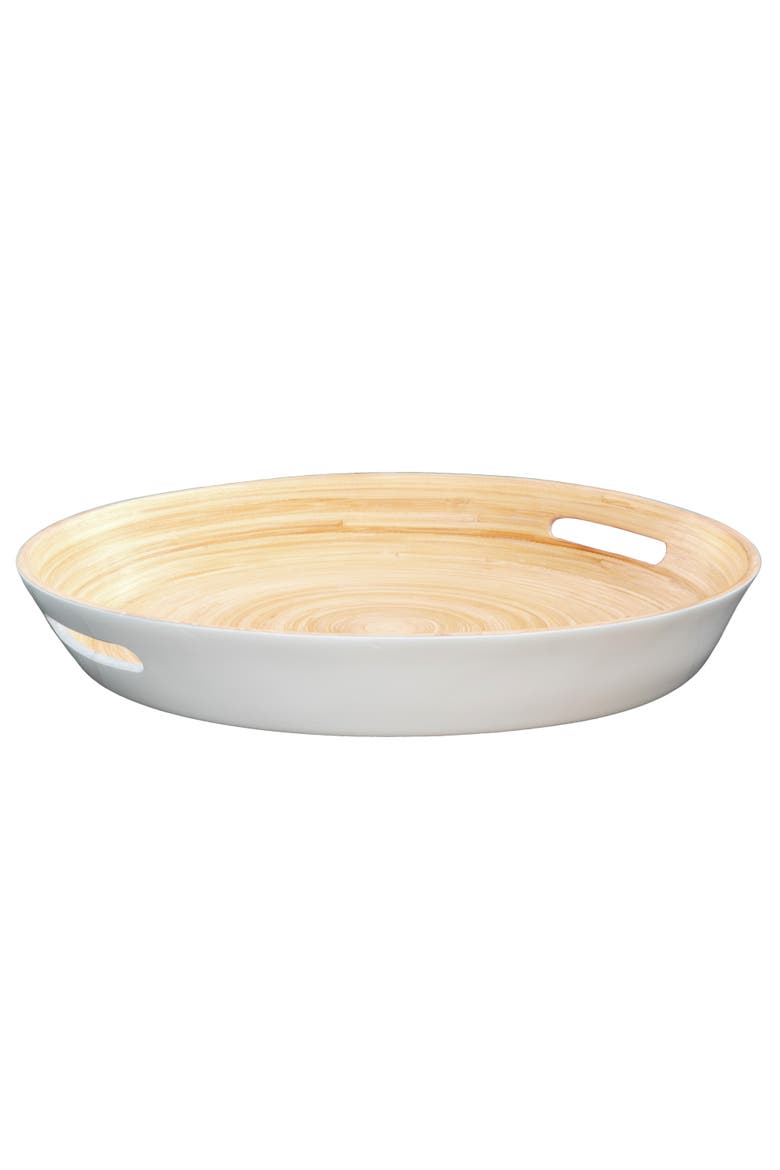 Serving Tray w/ Handles, Main, color, White