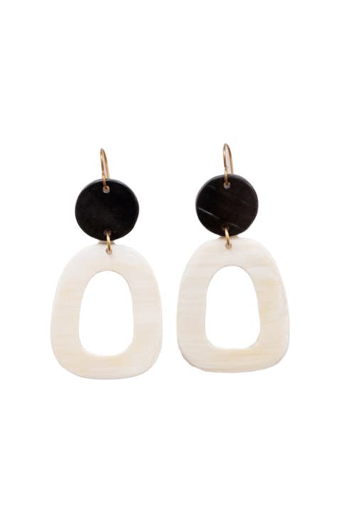 Open Oblong Earrings