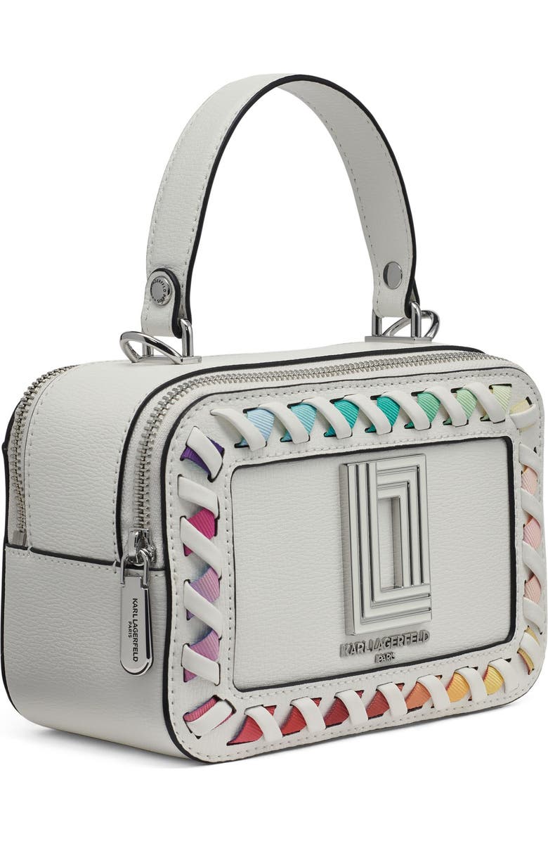 KARL LAGERFELD PARIS Simone Crossbody, Alternate, color, Winter White Multi