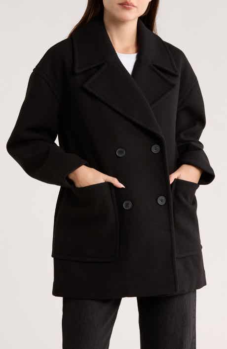Lucky Brand Oversize Boxy Double Breasted Coat