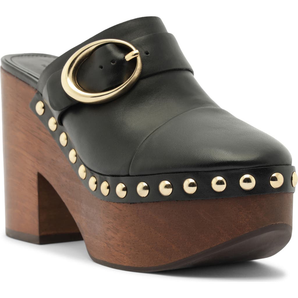 Schutz Piper Ankle Strap Platform Sandal In Black