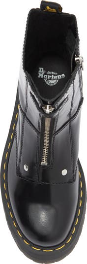 靴 Dr. Martens JETTA HI MAX ZIP BOOTS Dr Martens Jetta hi max zip boots in black leather | ASOS