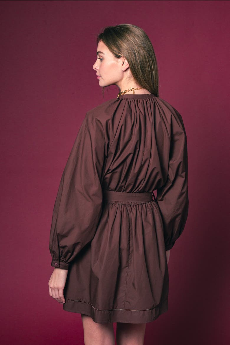 The Taryn Dress, Alternate, color, Burnt Umber