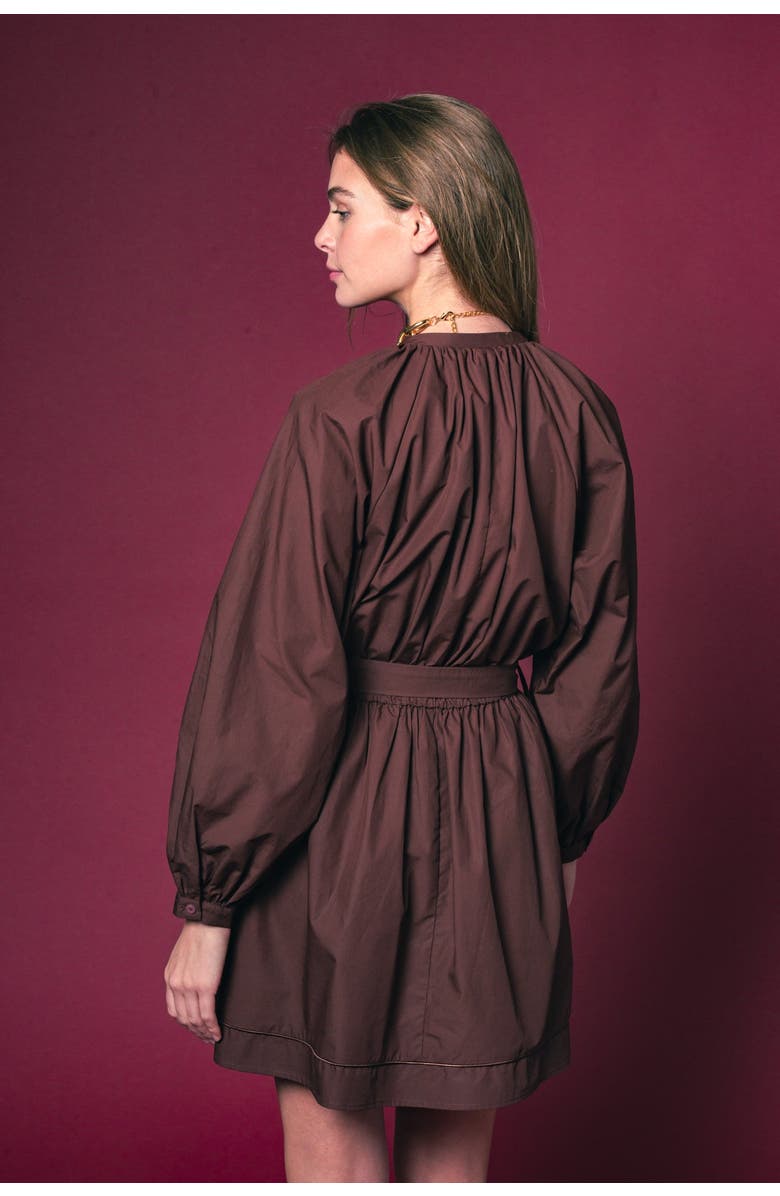 The Shirt by Rochelle Behrens The Taryn Dress, Alternate, color, Burnt Umber