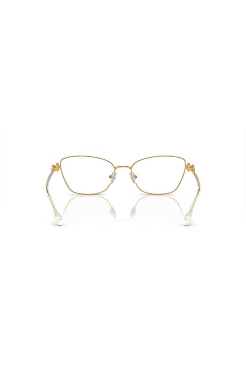 Swarovski 55mm Rectangle Optical Glasses In Gold