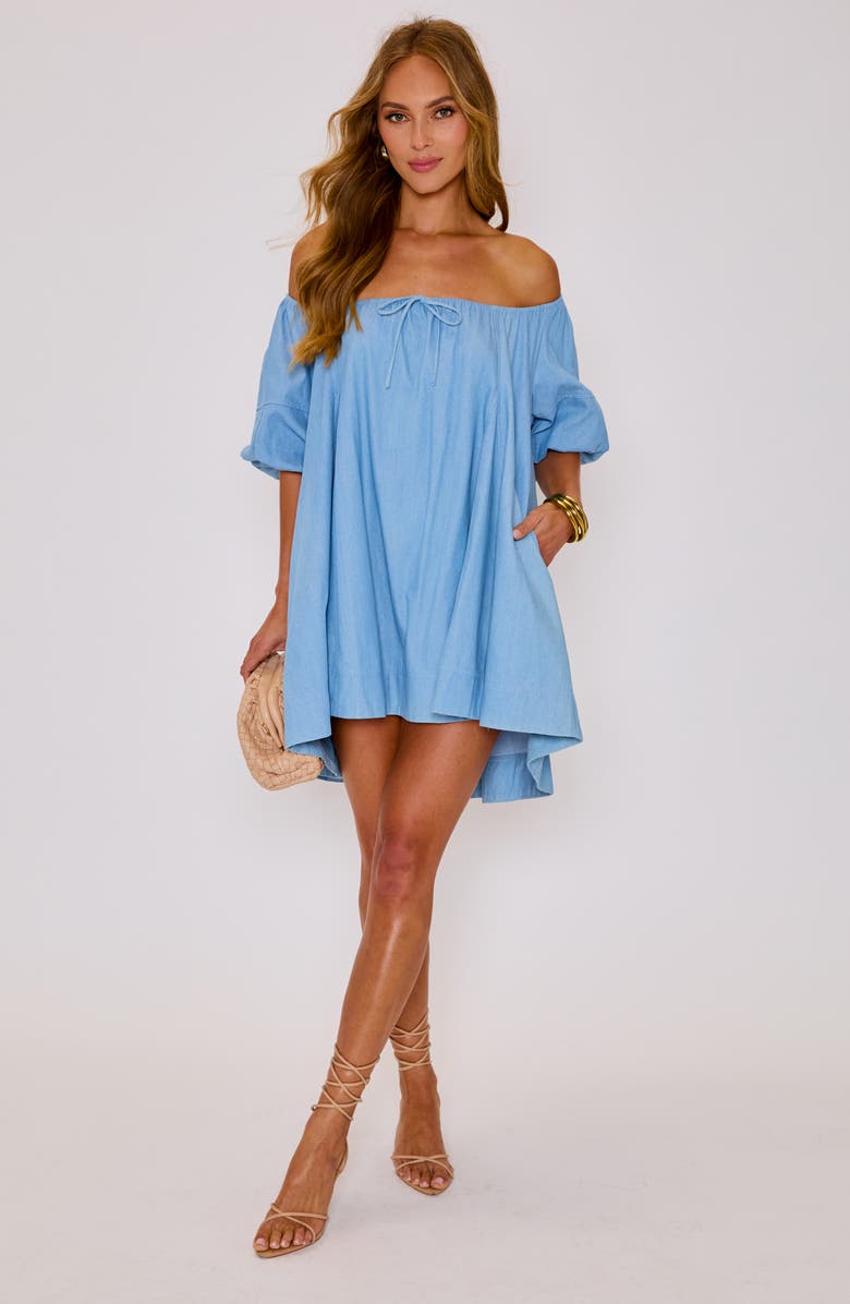 VICI Collection Annabella Denim Minidress, Alternate, color, Denim