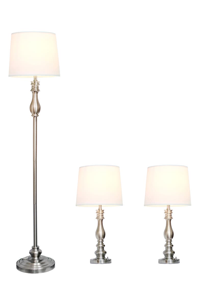 LALIA HOME Three-Piece Lamp Set, Alternate, color,
