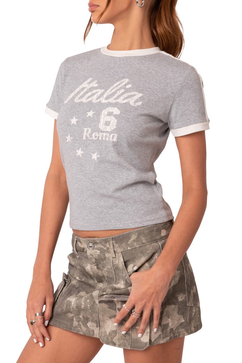 Kyle Athletic Ringer Cotton Graphic T-Shirt, Alternate, color, GRAY-MELANGE