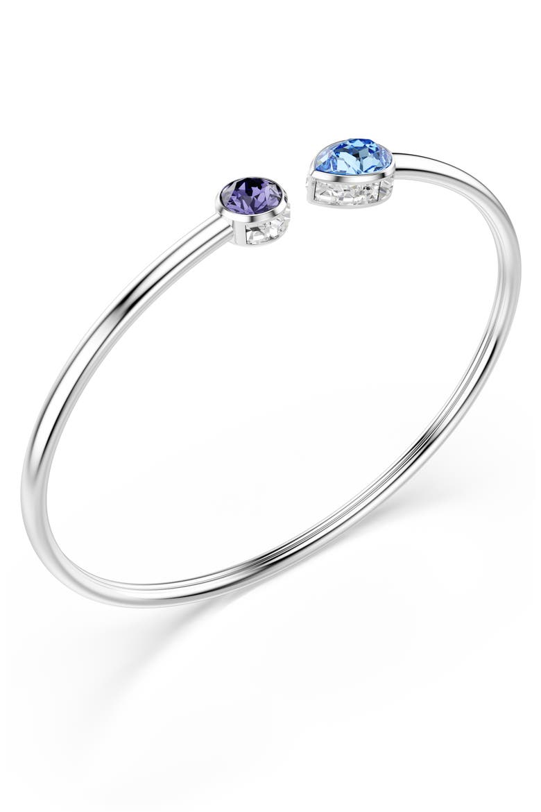 Chroma Open Bangle Bracelet, Alternate, color, SILVER/ MULTI