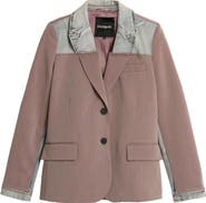 Desigual Denim Trim Blazer