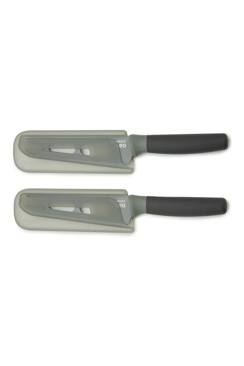 Leo Balance Nonstick Cheese Knife 2-Piece Set, Alternate, color, GRAY