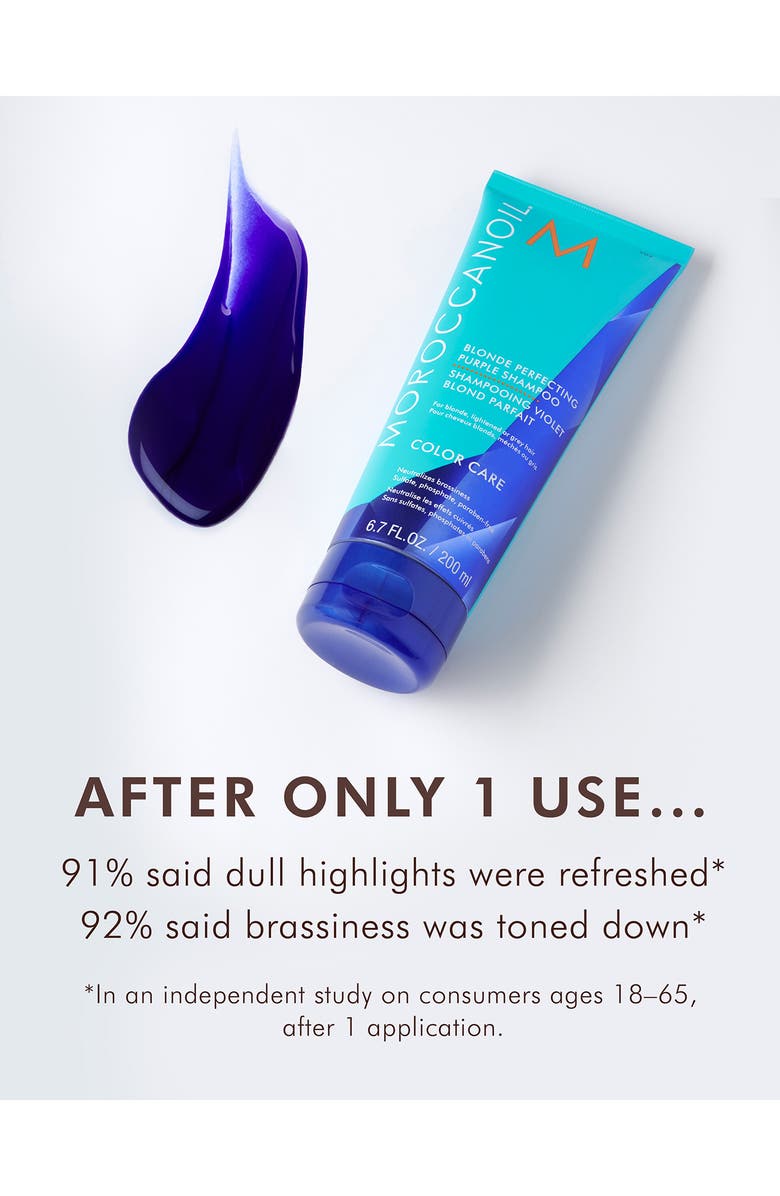 MOROCCANOIL<sup>®</sup> Blonde Perfecting Purple Shampoo, Alternate, color,