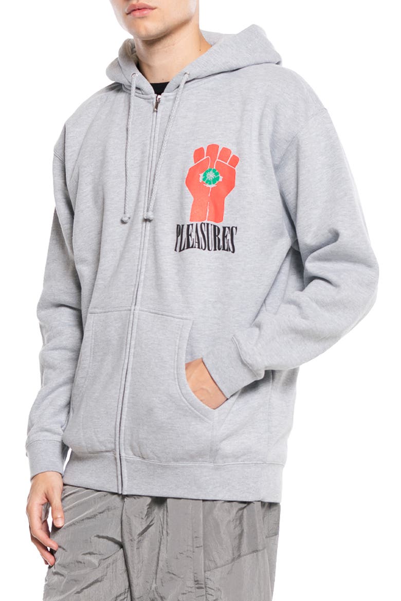 HST Graphic Zip Hoodie, Alternate, color, GREY HEATHER