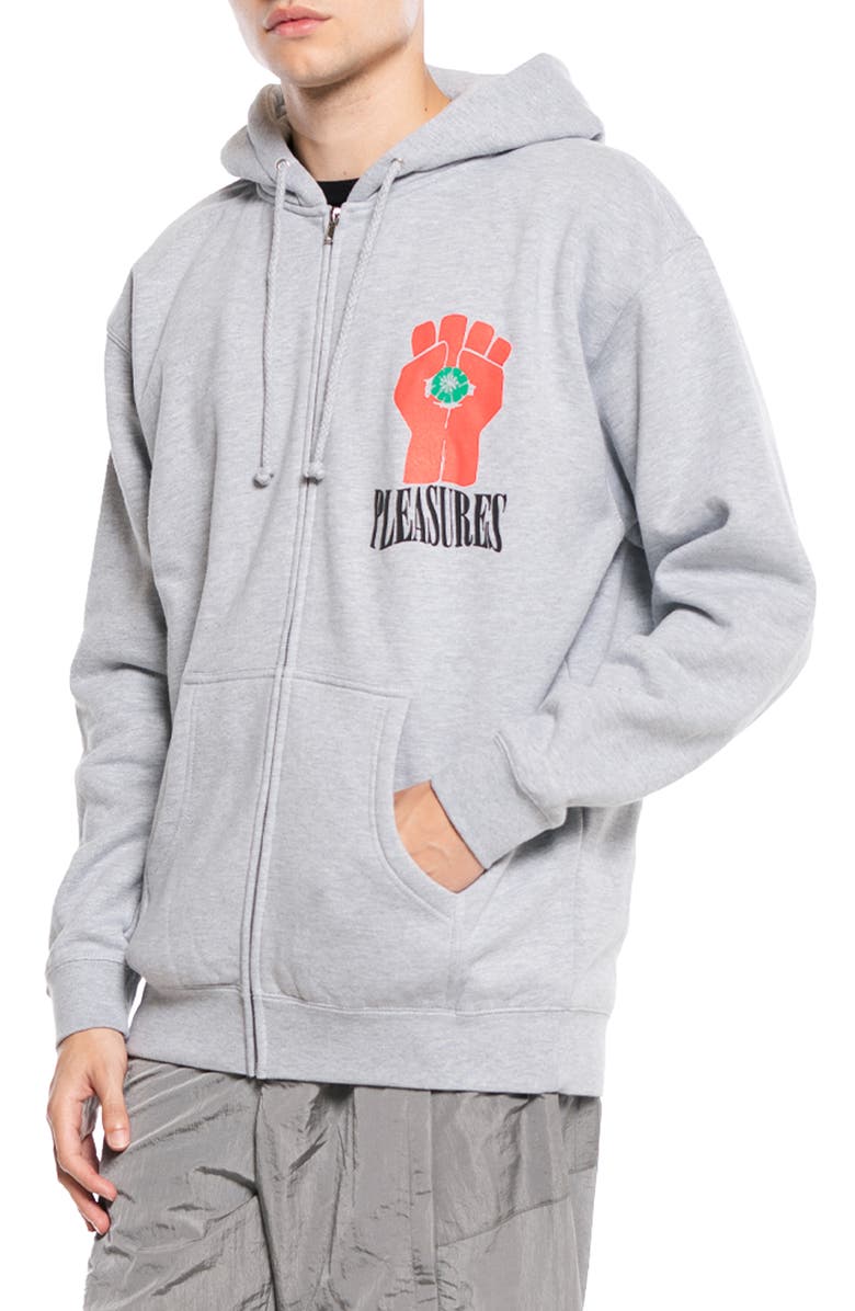 PLEASURES HST Graphic Zip Hoodie, Alternate, color, 