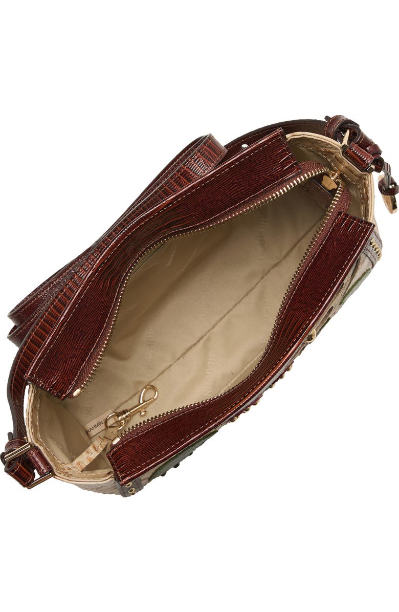 Brahmin Hillary Croc Embossed Leather Crossbody Bag, Alternate, color,