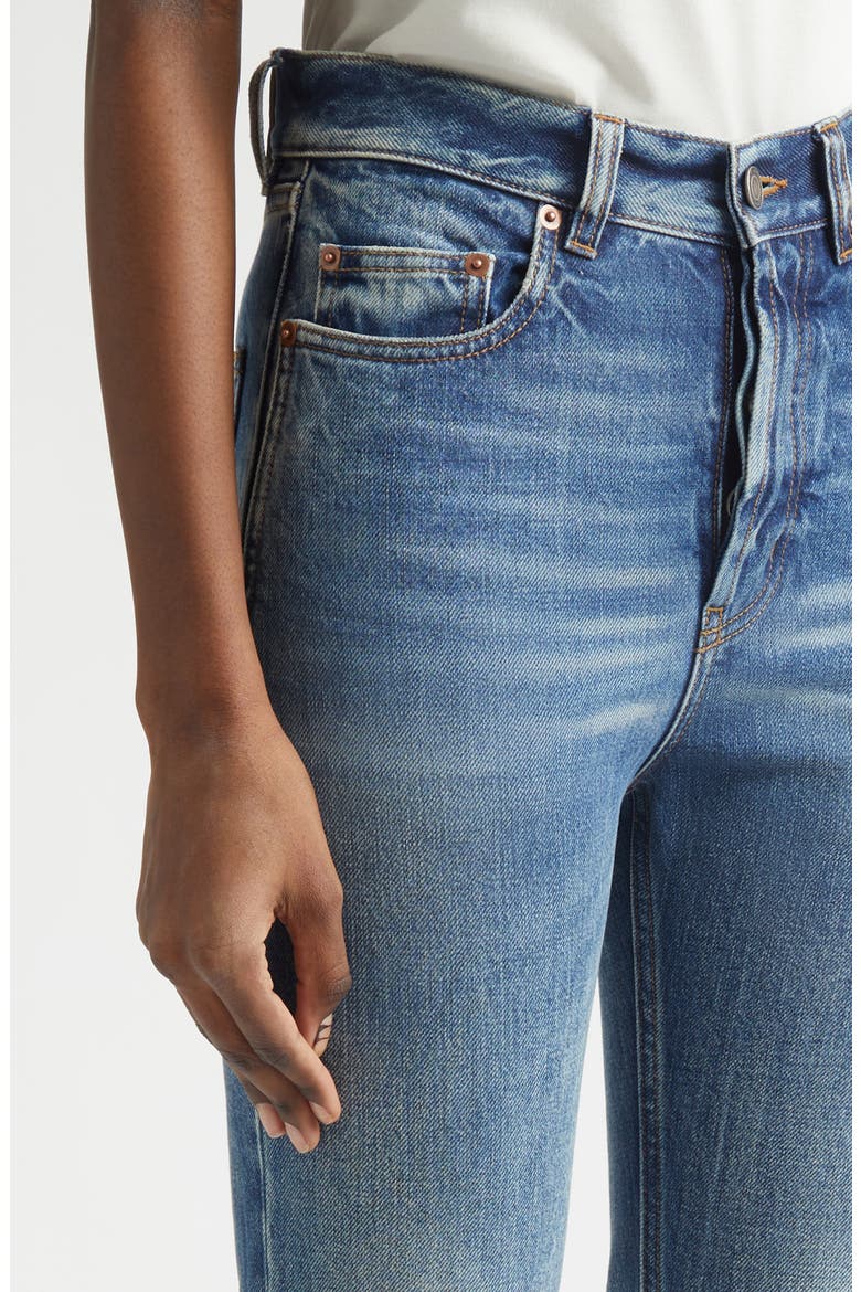 '90s High Waist Slim Fit Jeans, Alternate, color, 50S BLUE