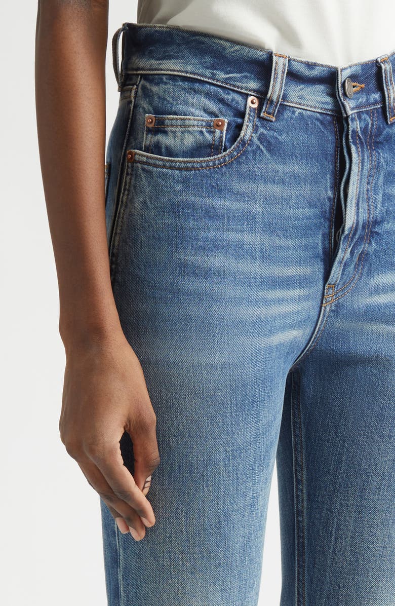 Saint Laurent '90s High Waist Slim Fit Jeans, Alternate, color, 50S Blue