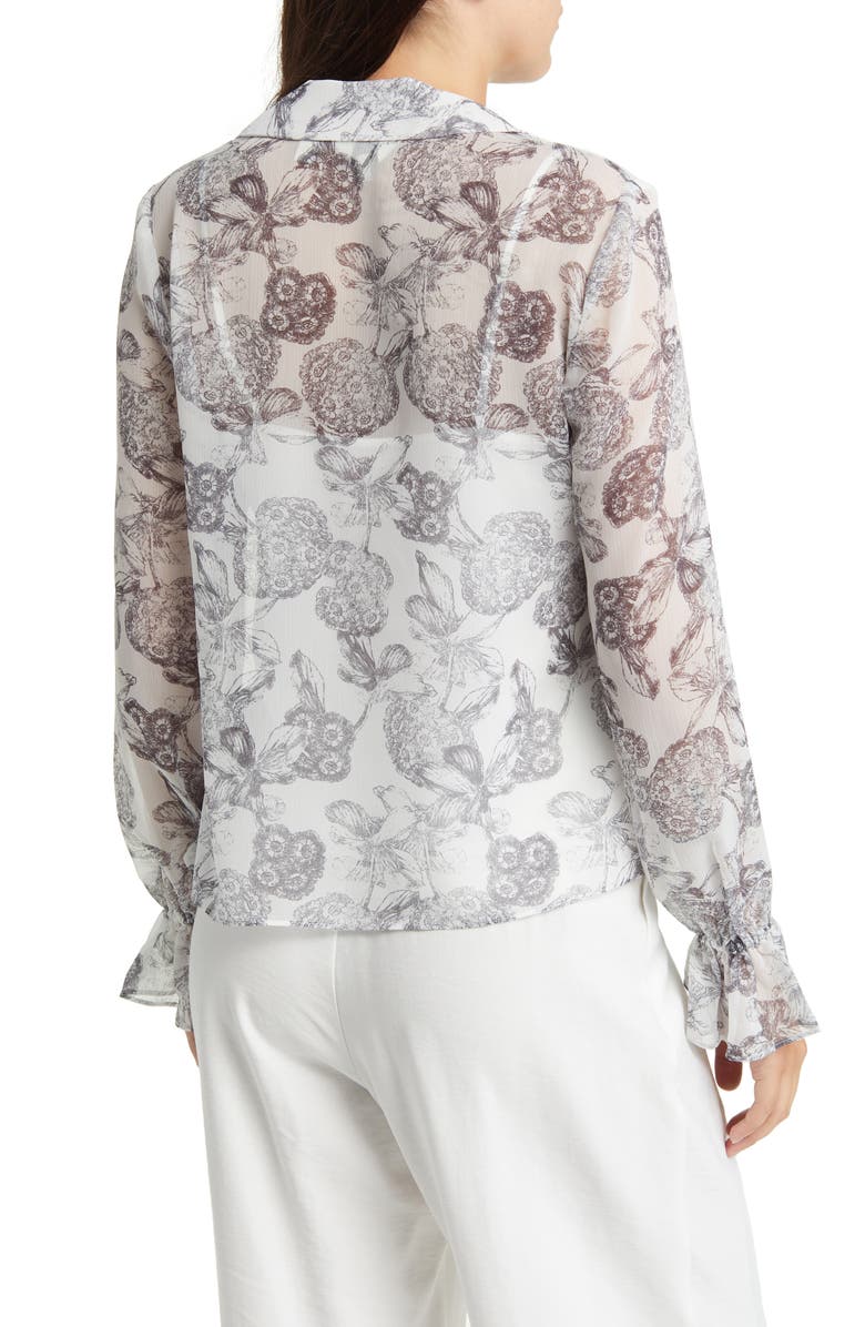 Ted Baker London Anniye Ruffle Blouse, Alternate, color, White