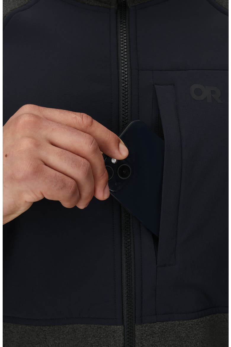Polartec 200 Hooded Jacket, Alternate, color, GREY HEATHER