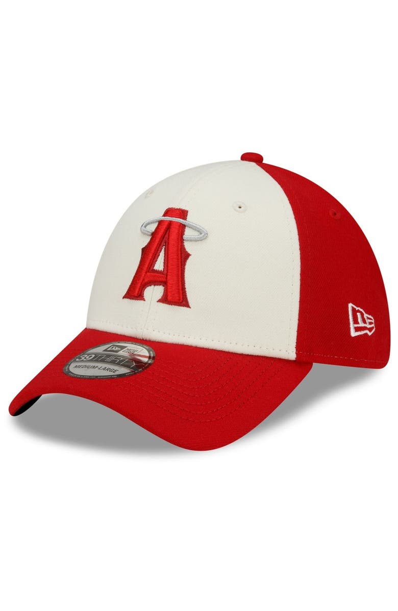 New Era Men's New Era Red Los Angeles Angels 2022 City Connect 39THIRTY Flex Hat, Main, color, Red