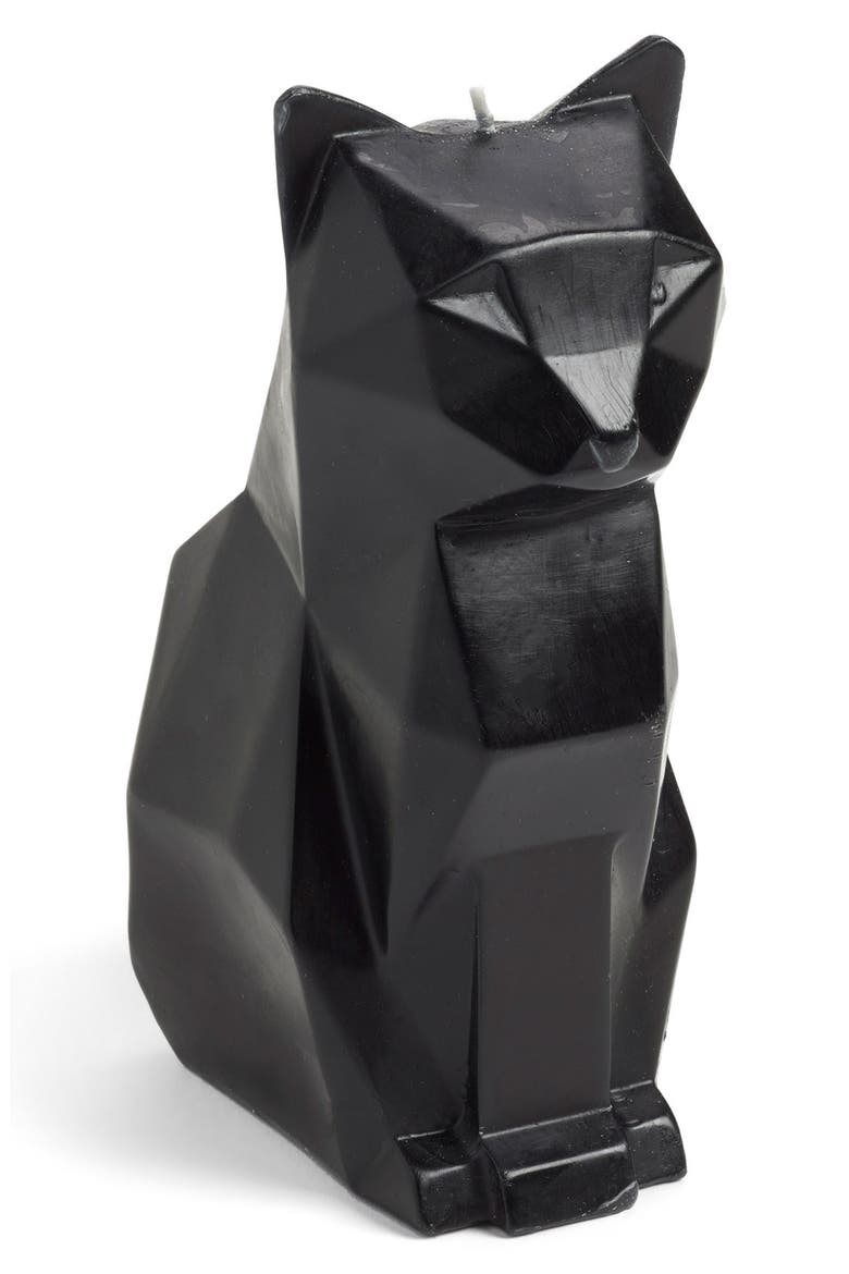 'Kisa' Kitty Candle, Main, color, BLACK