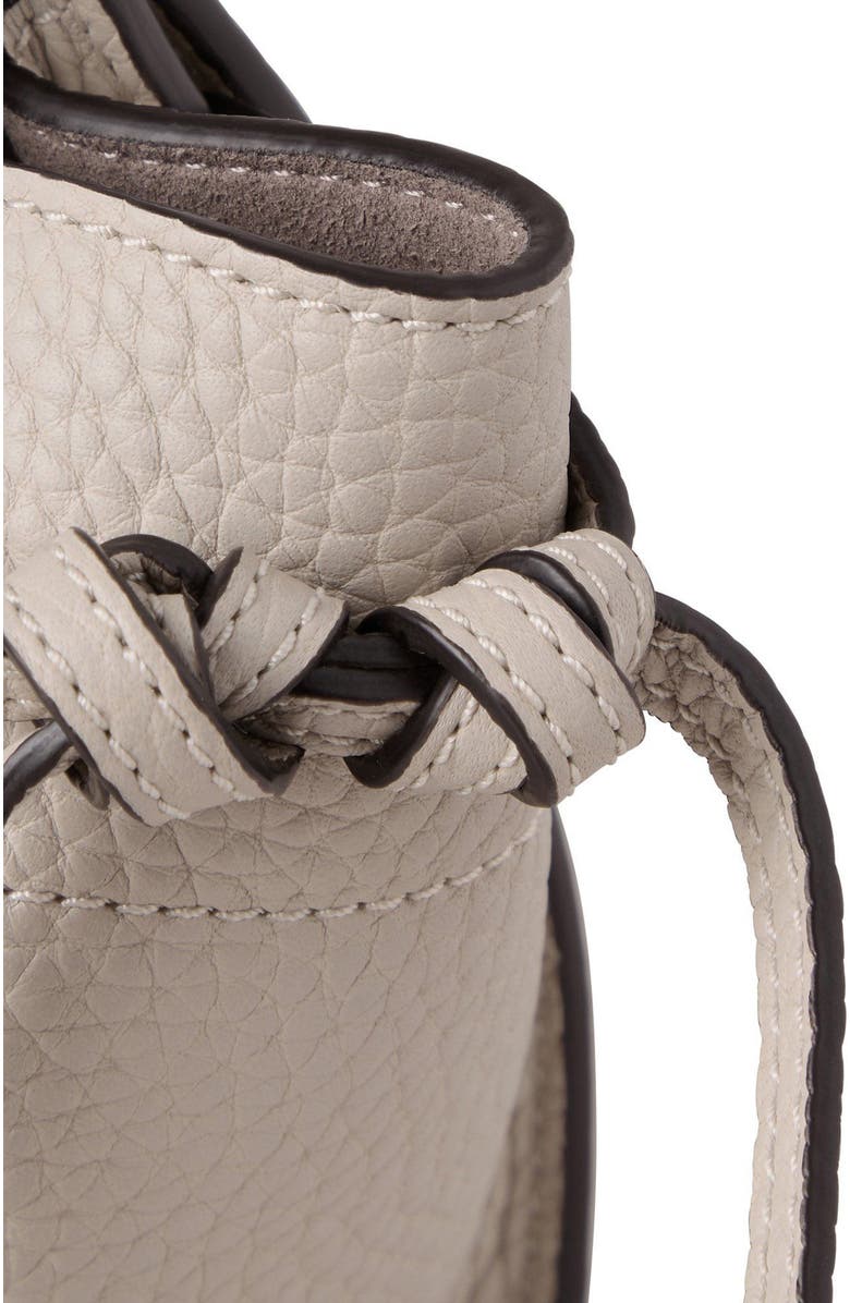 Mulberry Mini Soft Bayswater Grained Leather Satchel, Alternate, color, Chalk