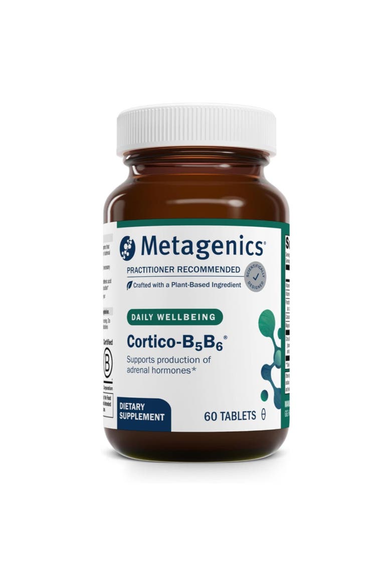 Cortico-B5B6 Adrenal Hormone Energy Support Supplement 60 Tablets, Main, color, None