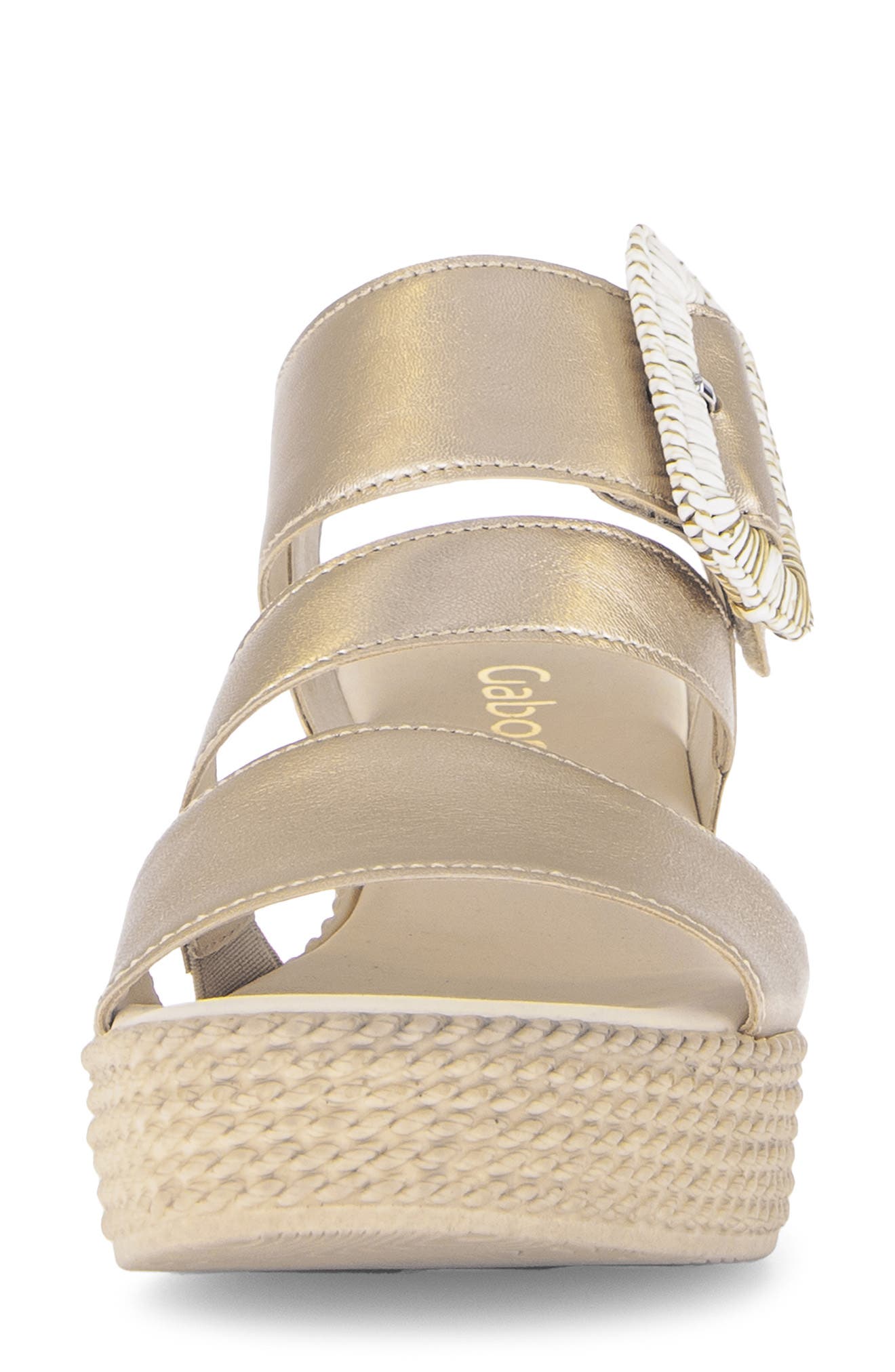Gabor 84.771 Platform Wedge Sandal, Alternate, color, Champagne