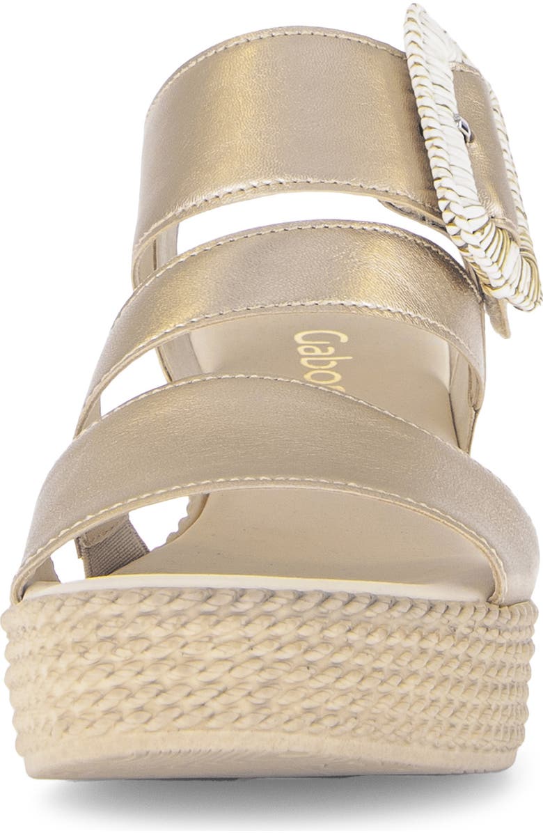 Gabor 84.771 Platform Wedge Sandal, Alternate, color, Champagne