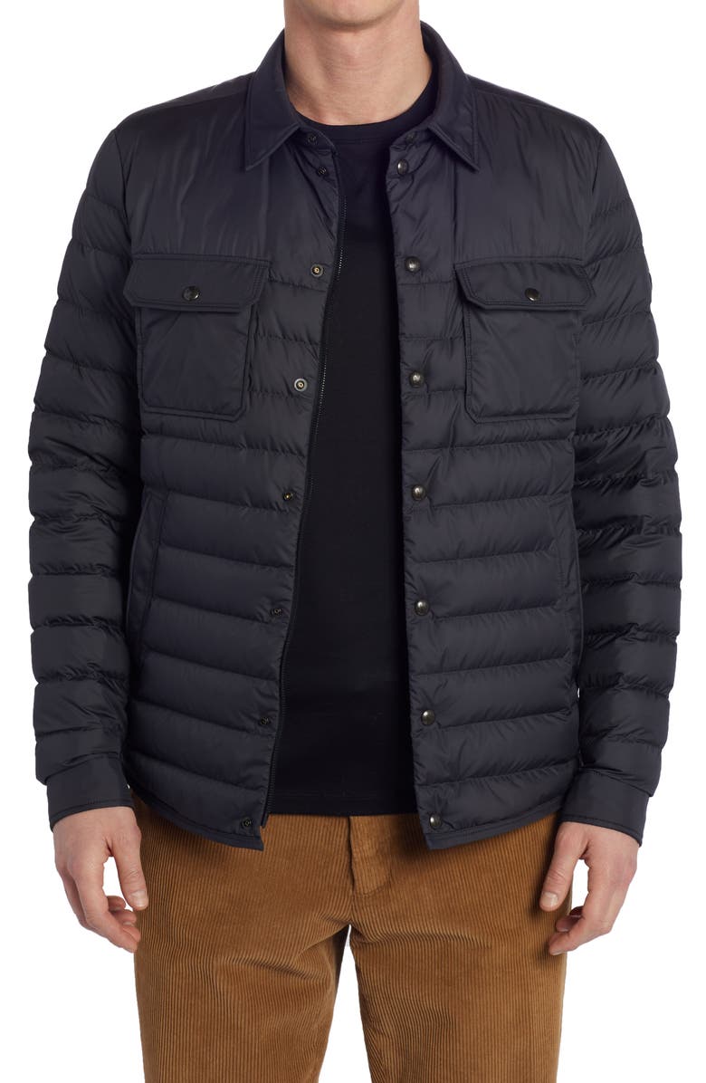 Moncler Sanary Quilted Down Shirt Jacket, Main, color,